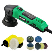 ZOTA mini polisher front view showing compact design and ergonomic grip, easy control benefit