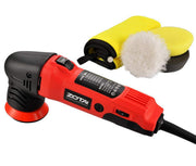 ZOTA orbital polisher front view showing compact head and control benefits
