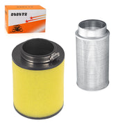 zozoye front view air cleaner body showing exact fit and durable construction