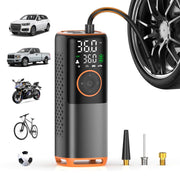 ZSX front view of portable inflator showing compact design and handle, great for travel