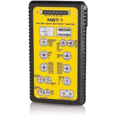 ZTS MBT-1 front face showing LED bar display and contacts for clear capacity reading
