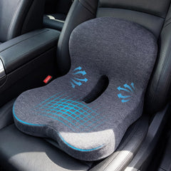 ZUAMEGU front view of cushion showing ergonomic U-shape and comfortable support