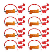 ZUDKSUY front view of 8-pack resistors showing all components and kit layout