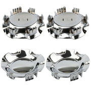ZUDZUW front view of four center caps showing OEM look and restored wheel appearance