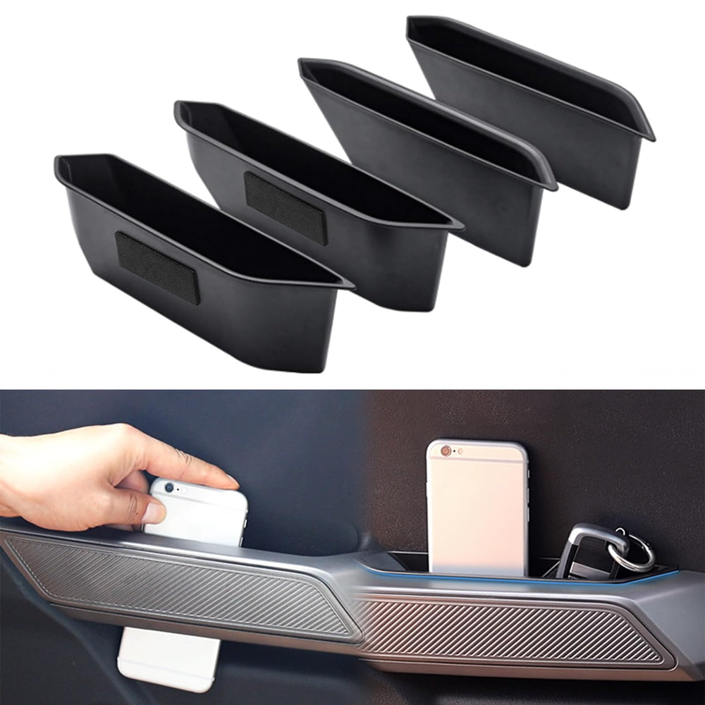 Zuwok front view of 4-piece door pocket set showing complete kit and benefits