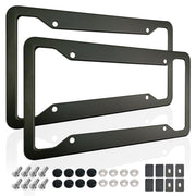 ZXFOOG front view frame on plate showing clean matte finish and protection