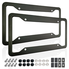 ZXFOOG front view frame on plate showing clean matte finish and protection