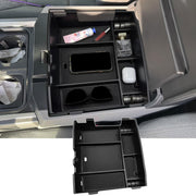 Zxiaochun front view of console organizer showing neat compartments and quick access