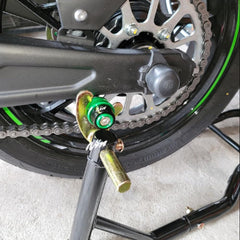 ZYAKOMO spool beside wrench showing scale for correct tool fit