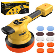 Zybaiiru front view of cordless polisher kit showing compact design and portability