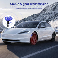 ZYCAPATP installed on a Tesla wheel demonstrating direct-fit benefit