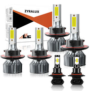 ZYRALUX front view of 6-pack kit showing plug-and-play bulbs and benefits