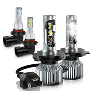 ZYRALUX front view of four bulbs showing form and connectors for easy fit