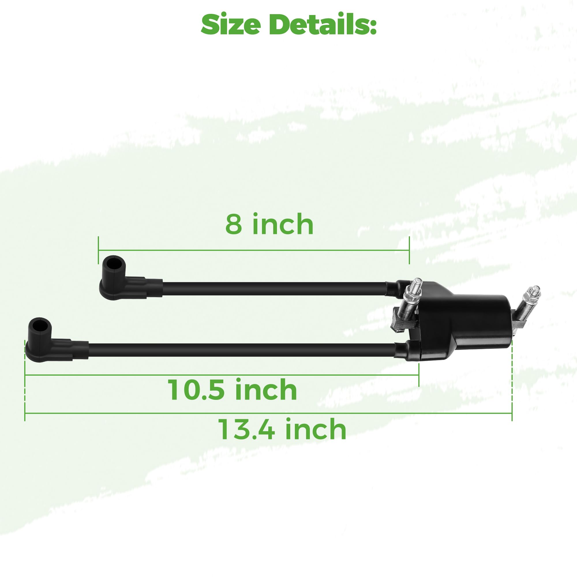 10L0L ignition coil in workshop with golf cart highlighting easy replacement