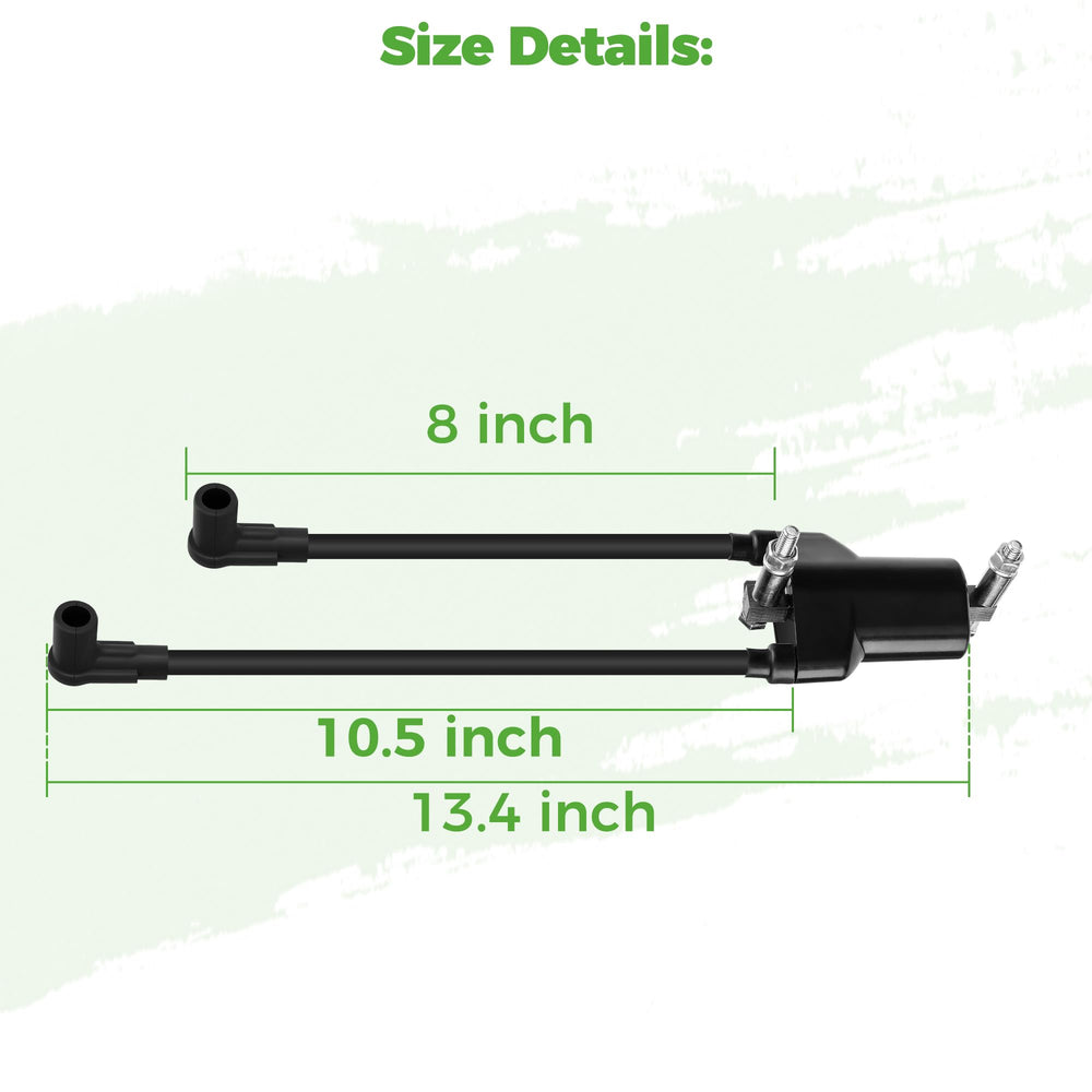 10L0L ignition coil in workshop with golf cart highlighting easy replacement