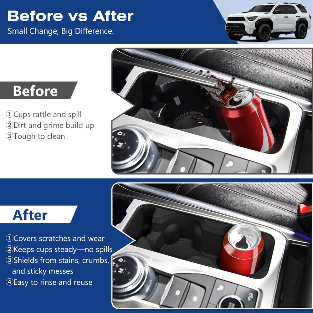 1797 cup holder insert installed in Explorer center console for stability