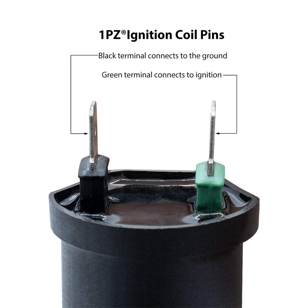 1PZ ignition coil next to ruler showing exact dimensions for fit checks