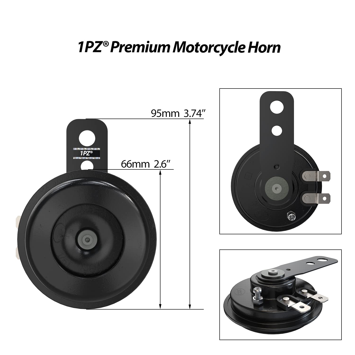 1PZ mounted on handlebar scale showing fit on 7/8 inch bars and ergonomic reach benefit