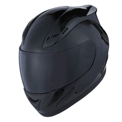 1Storm full face helmet front view showing glossy black finish and DOT label for confident protection