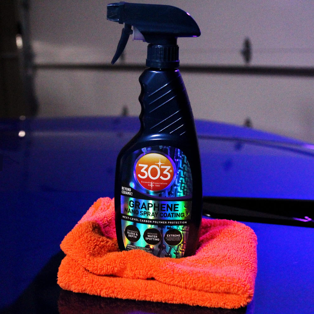 303 Products close-up of coated surface texture showing smooth, glossy finish