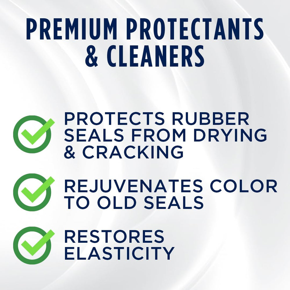 303 Products applied on vehicle door seal demonstrating restored flexibility and improved appearance