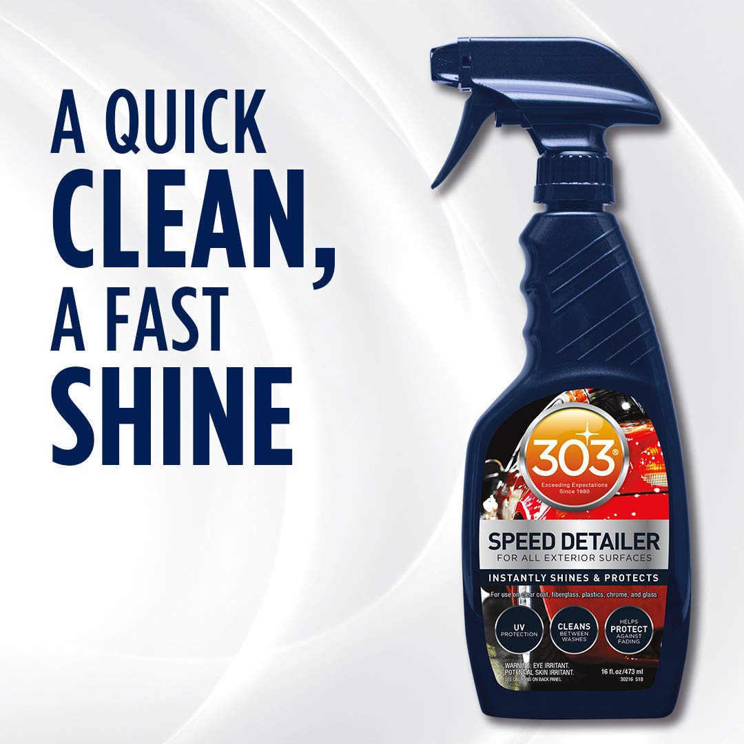 303 Products cleaned windshield with glass sheen improving visibility