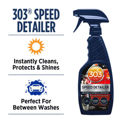 303 Products spray action misting detailer demonstrating easy application
