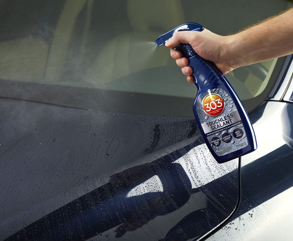 303 Products beading on windshield improving visibility in rain