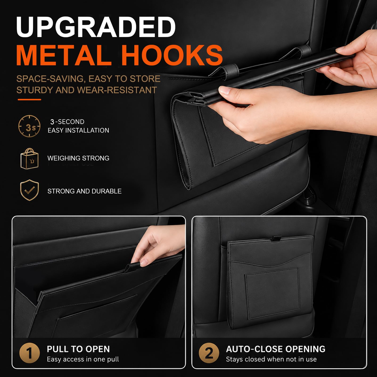 369Lvcky folded flat profile saves passenger space when not in use