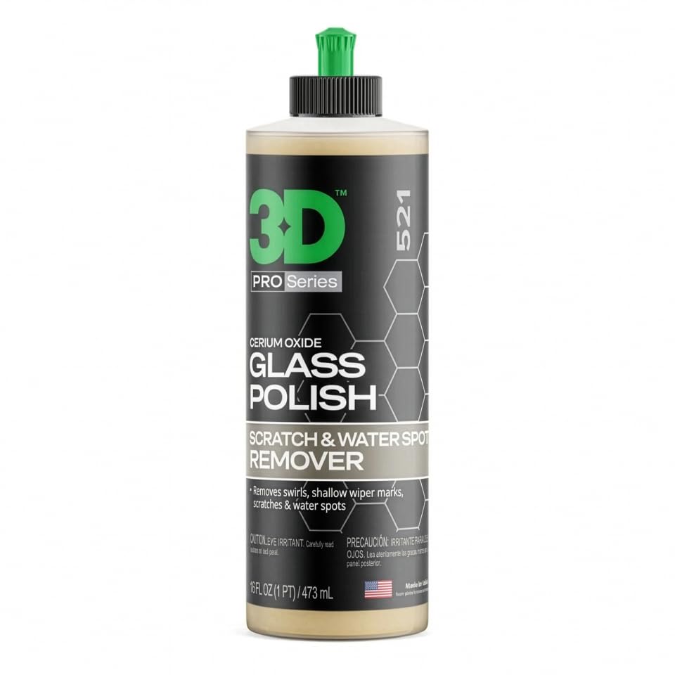 3D glass polish front label showing product clarity benefits