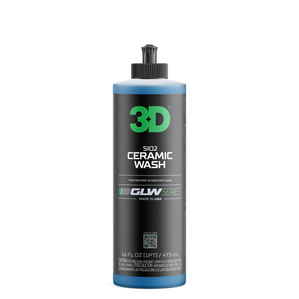 3D GLW Series front label showing product name and 16 oz bottle with standout branding