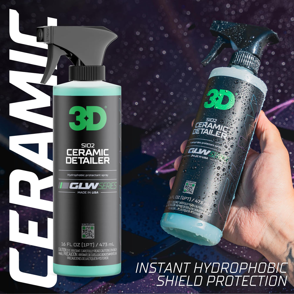 3D GLW spraying close-up illustrating easy spray-and-wipe application benefit