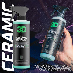 3D GLW spraying close-up illustrating easy spray-and-wipe application benefit