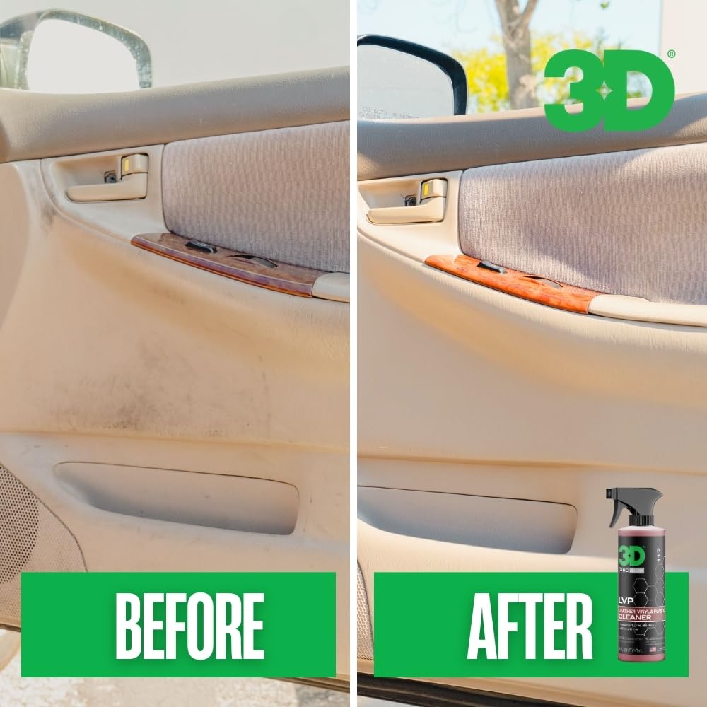 3D LVP cleaning textured vinyl detail restoring pattern and reducing grime