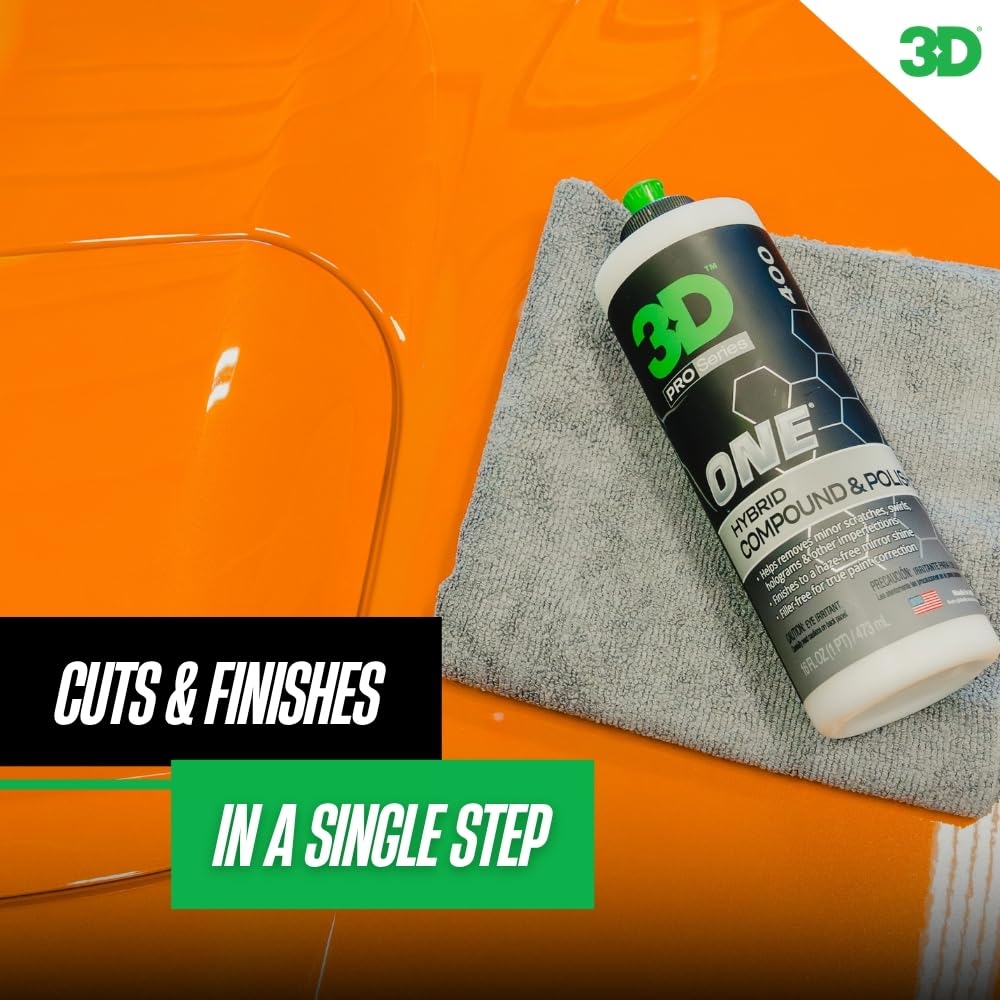 3D One being applied with a DA polisher for fast paint correction