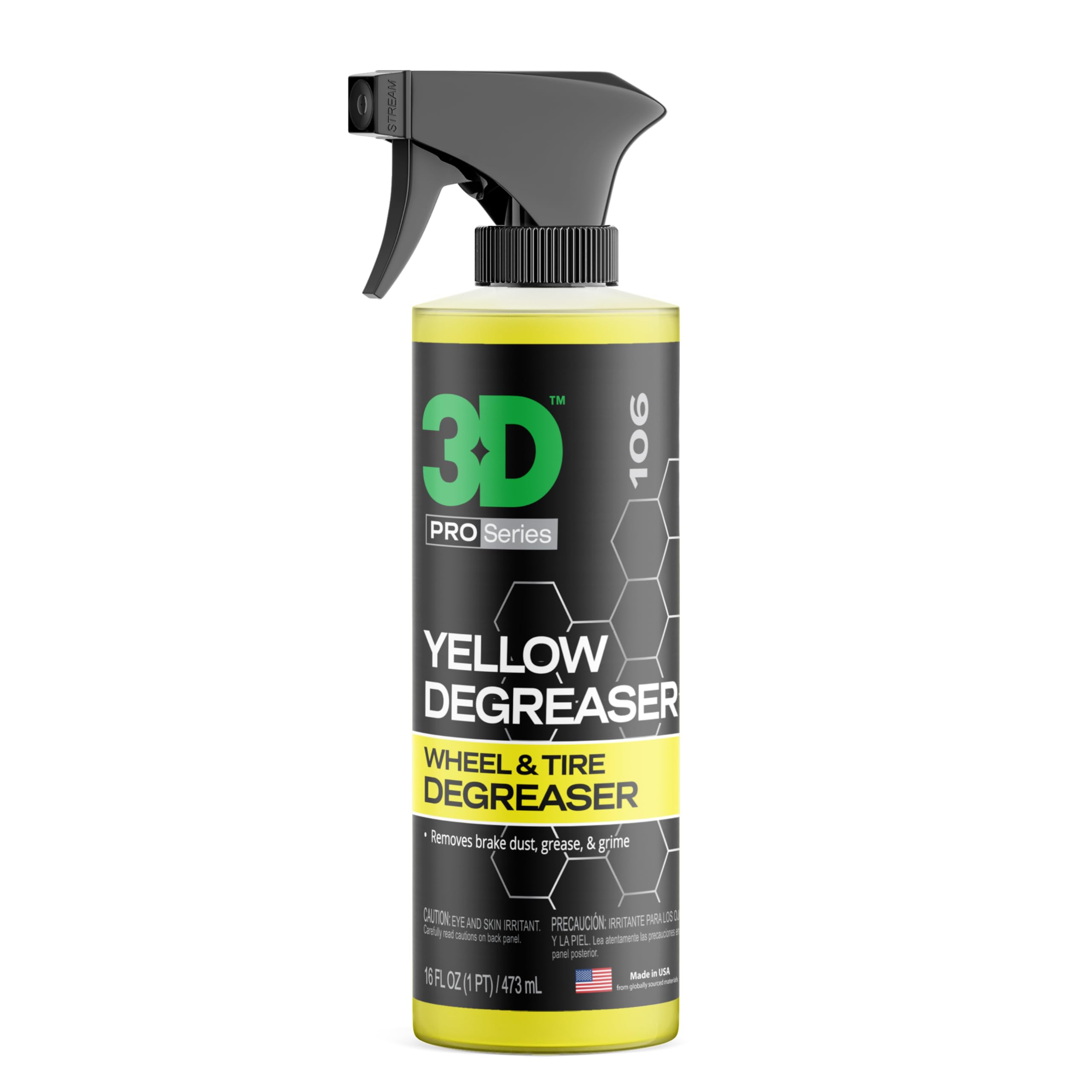 3D Yellow Degreaser front label showing product details and benefits