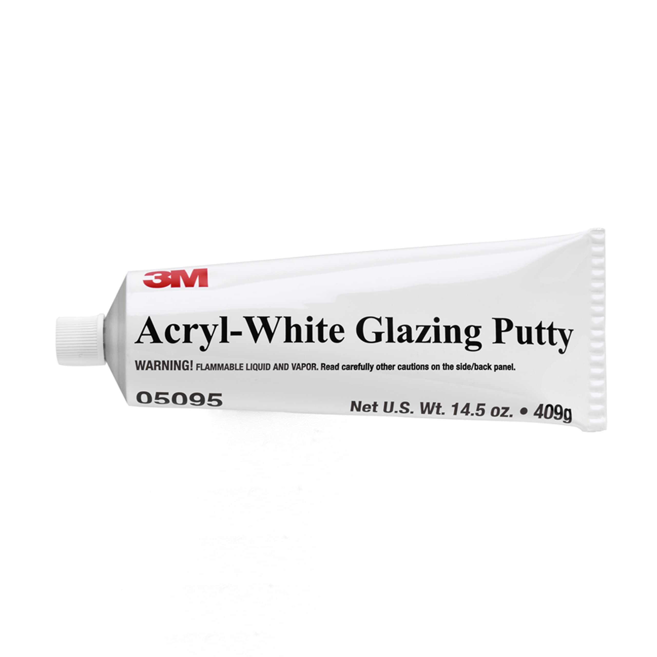 3M Acryl Putty 05095 white 14.5 oz tube showing package and label for professional repairs