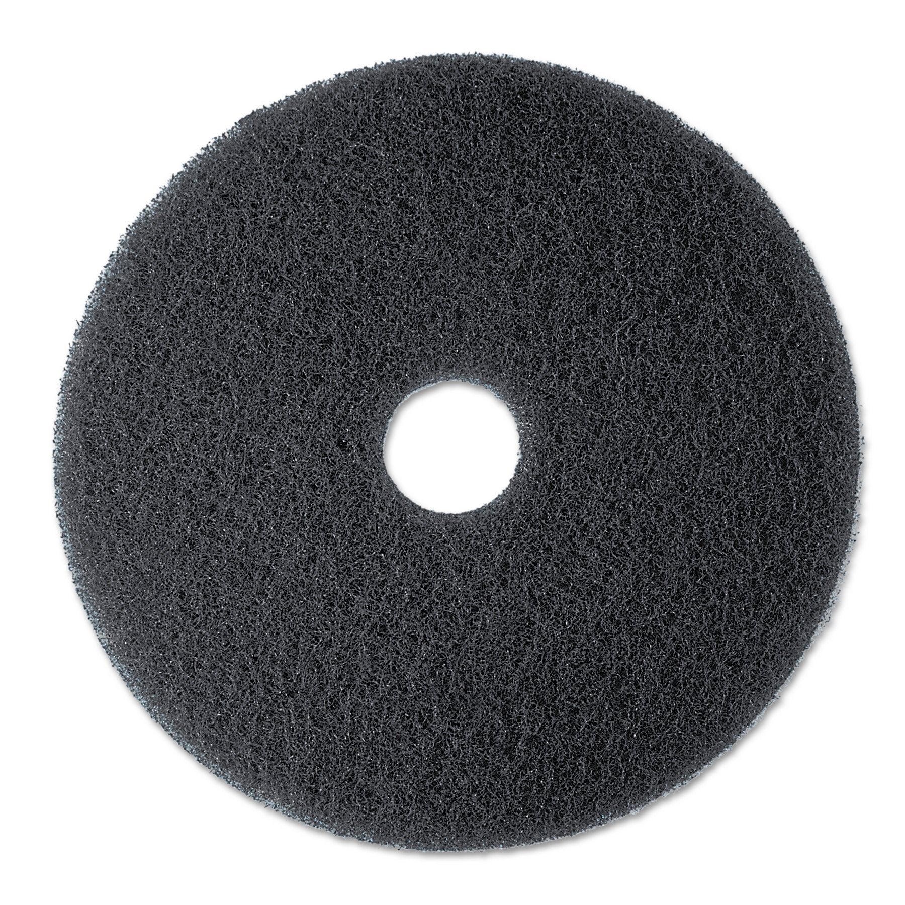 3M black stripper pad front view showing pad surface and size, brand traction benefit