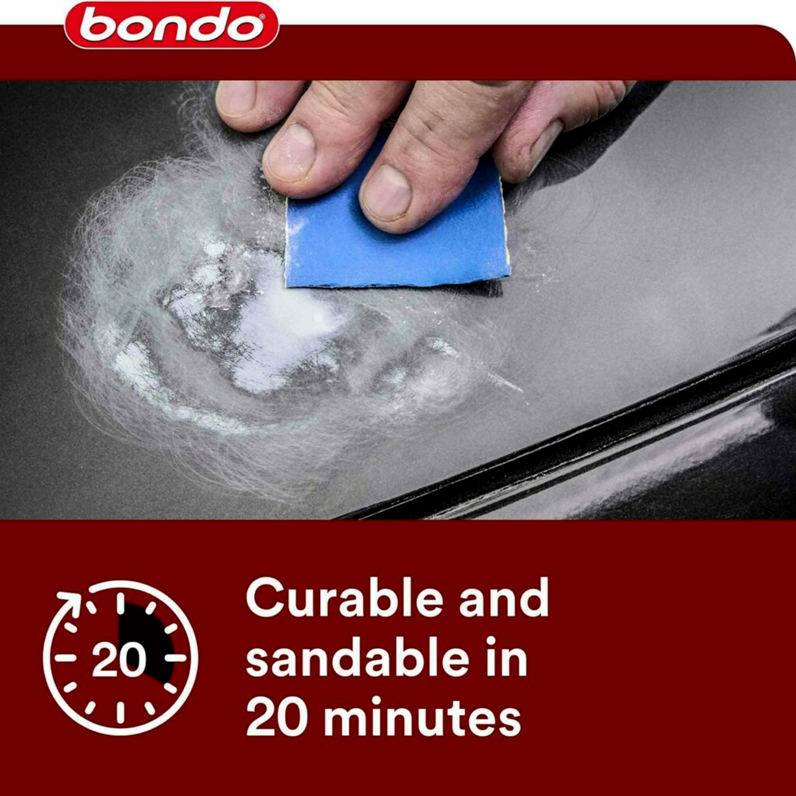 3M Bondo 907 label close-up with directions for accurate application benefit