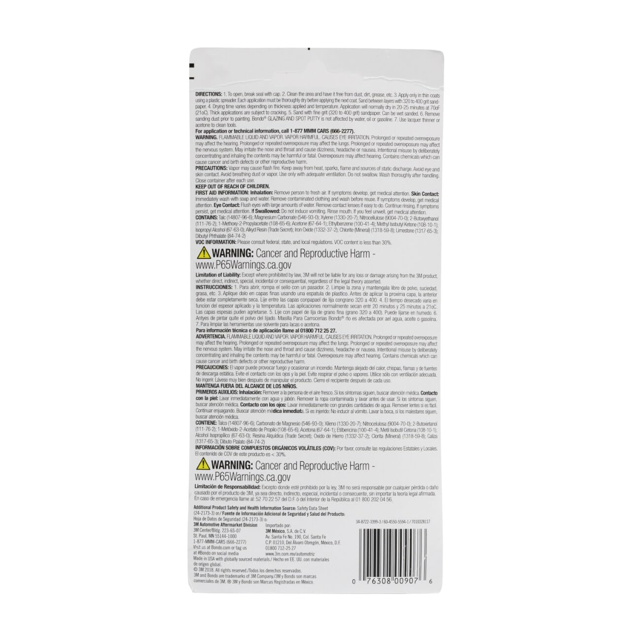 3M Bondo tube close-up with clear labeling and easy dispensing benefit