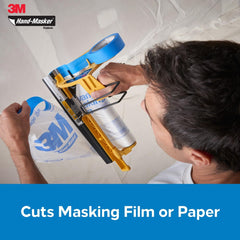 3M FB12 beside ruler to show 12-inch cutting capacity for wide masking rolls