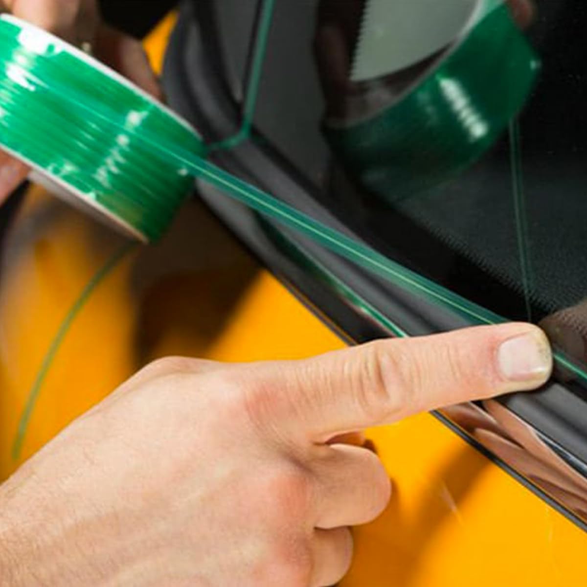 3M Finish Line tape close-up of texture and thin edge for precise cuts