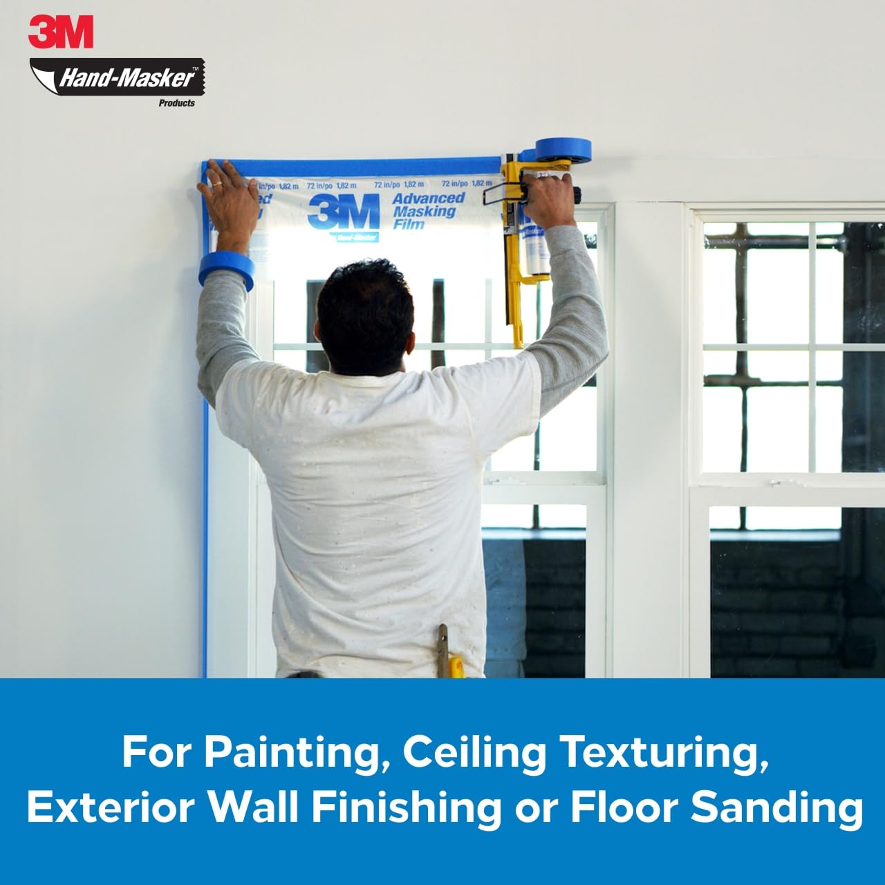 3M Hand-Masker film edge detail illustrating neat film deployment and clean lines