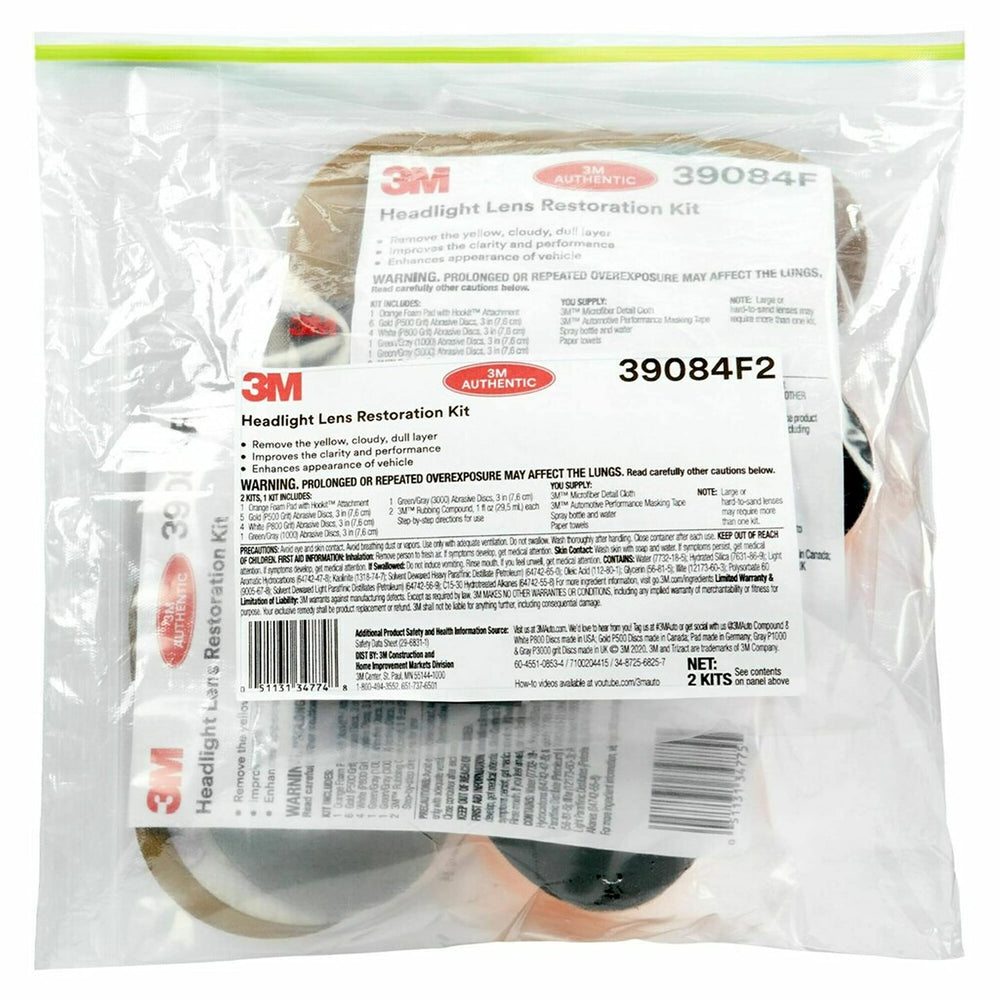 3M sanding discs layout demonstrating progressive abrasive sequence