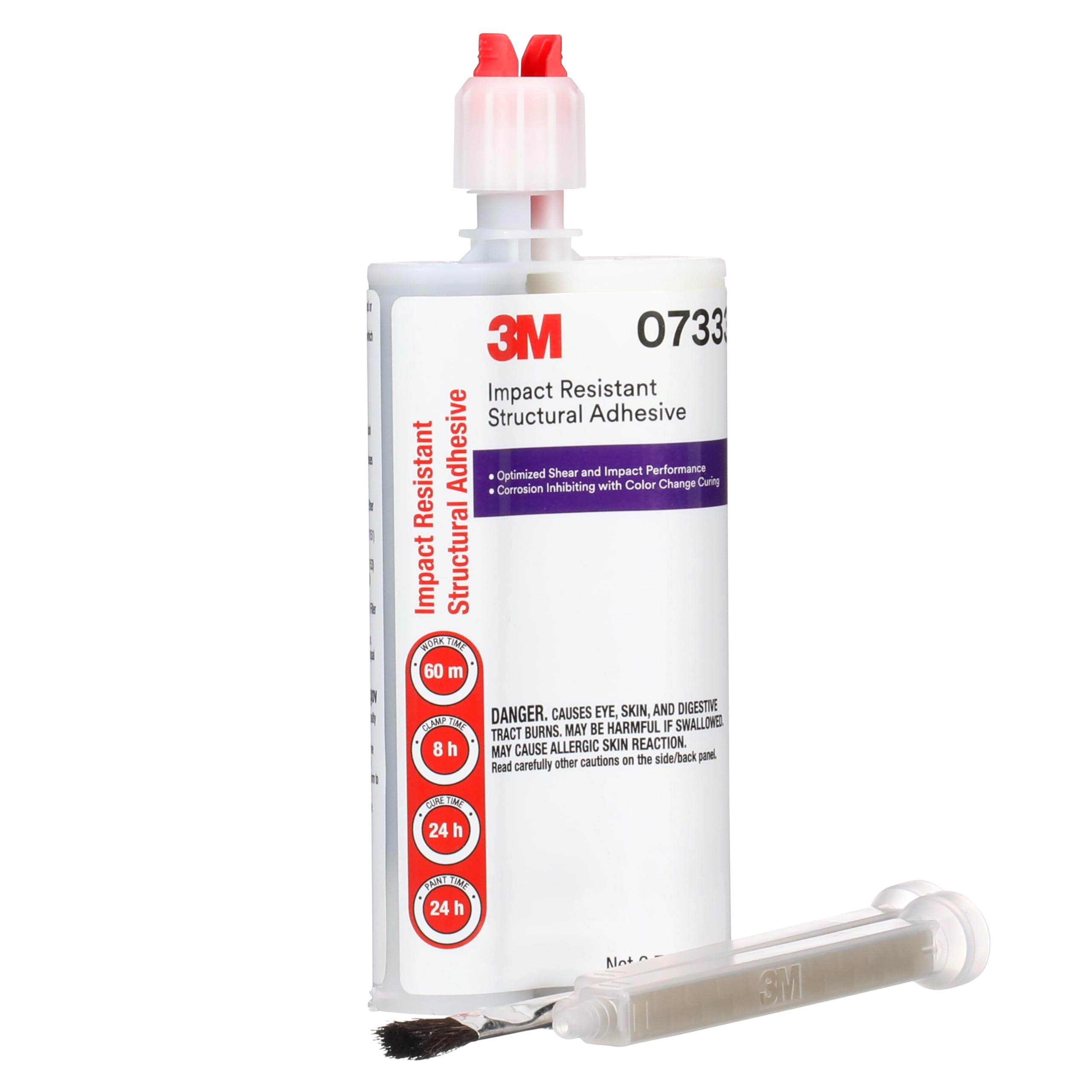 3M cartridge with static mixing nozzle attached showing ready-to-apply convenience