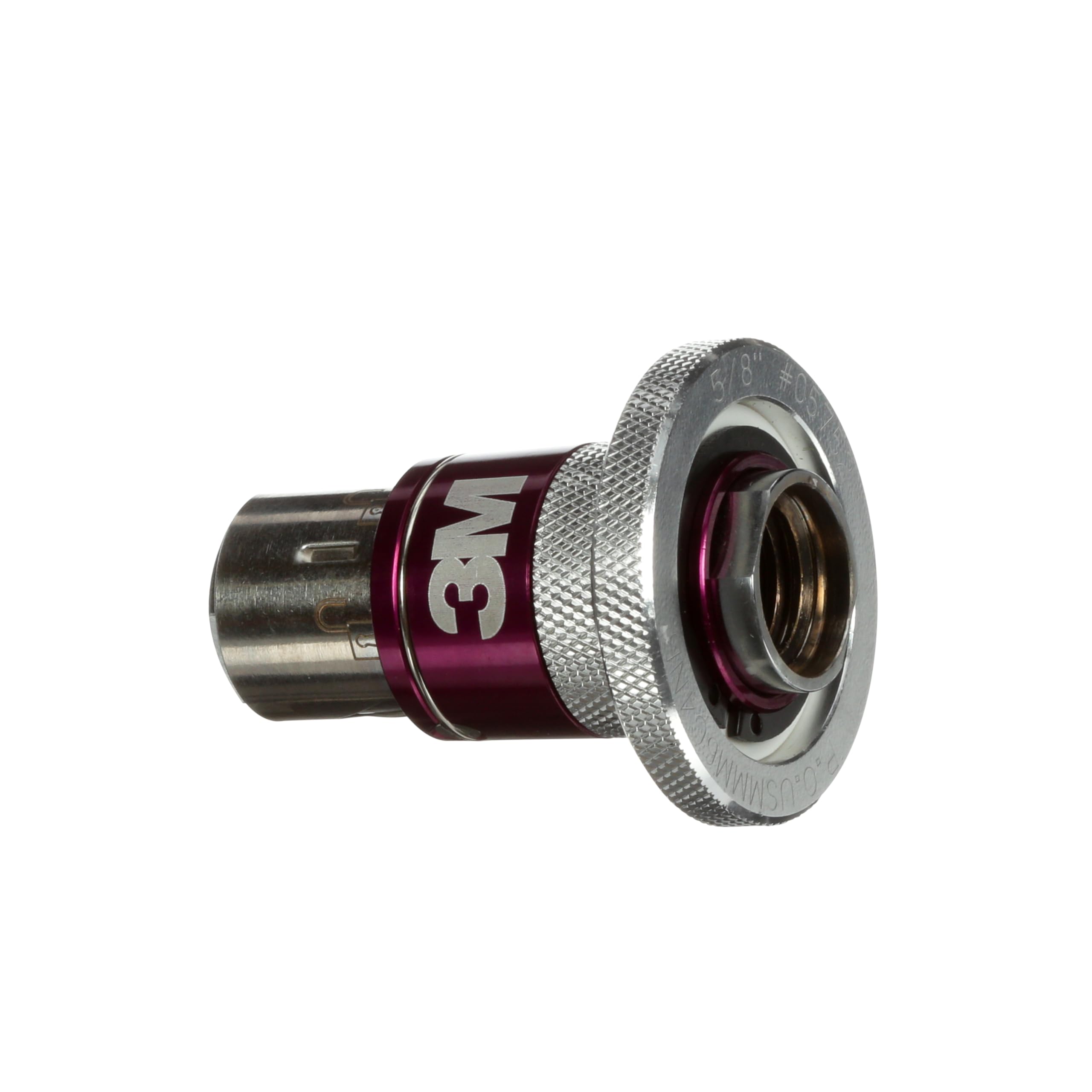 3M adaptor close-up of 5/8 inch thread for secure polisher fit