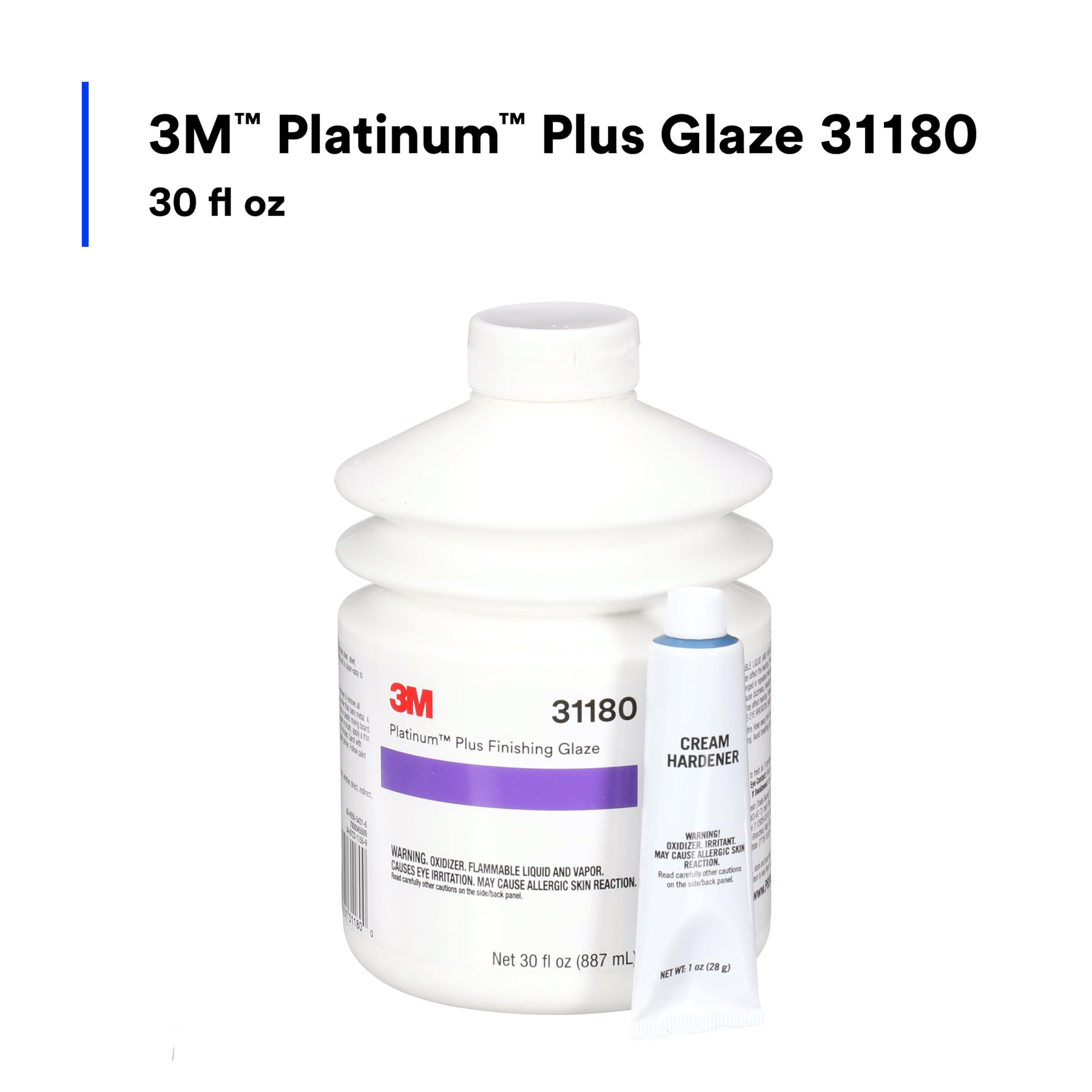 3M Platinum Plus Glaze close-up of smooth texture showing easy flow and leveling benefit