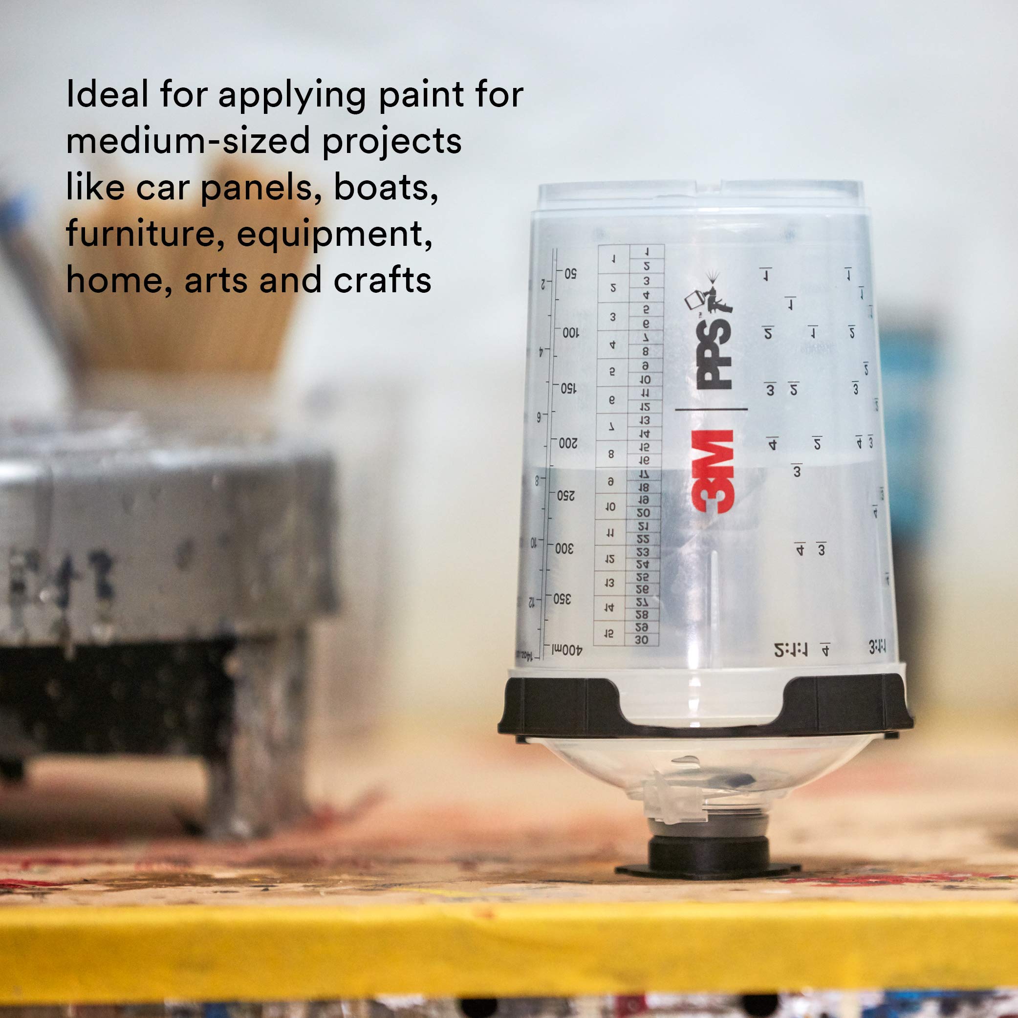3M PPS 2.0 cup with locking collar illustrating secure quarter-turn connection benefit