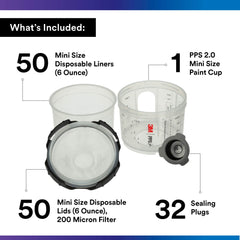 3M lid close-up showing 200-micron filter for clean spraying