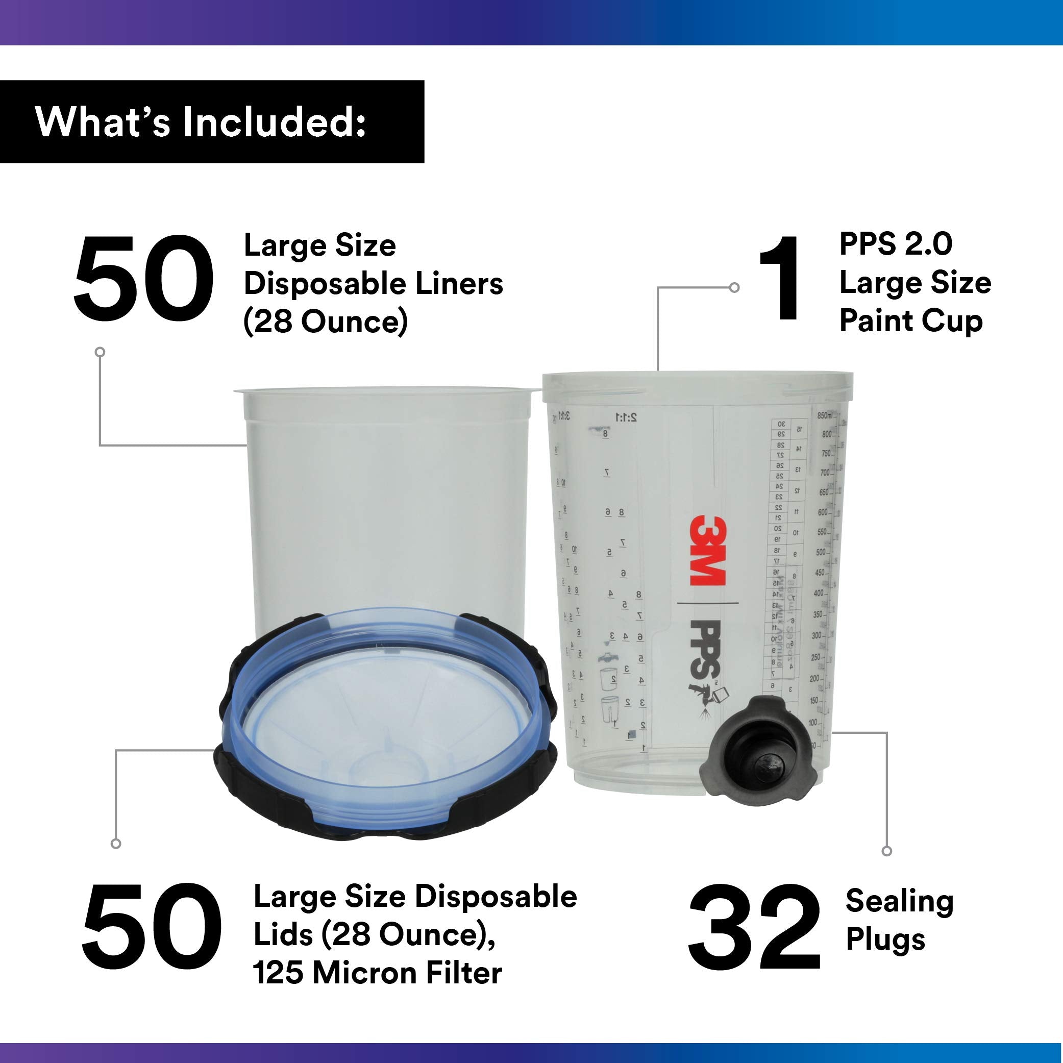 3M reusable 28 oz cup displayed to show durable construction and capacity